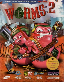 Portada de la descarga de Worms 2 (GOG)